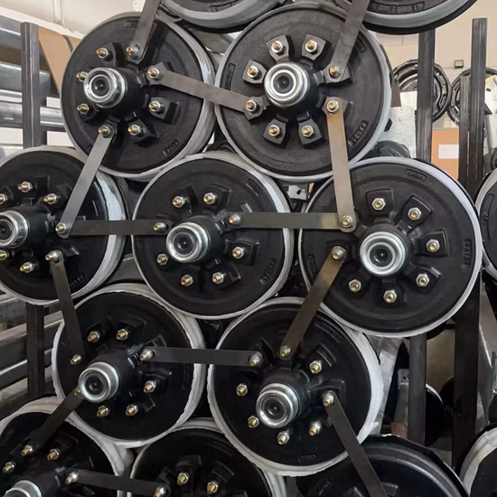 A fábrica do OEM de ISO9001 TS16949 personalizou o eixo do reboque de 3.5k Rockwell com o talão bonde do freio 5 de 3500 libras