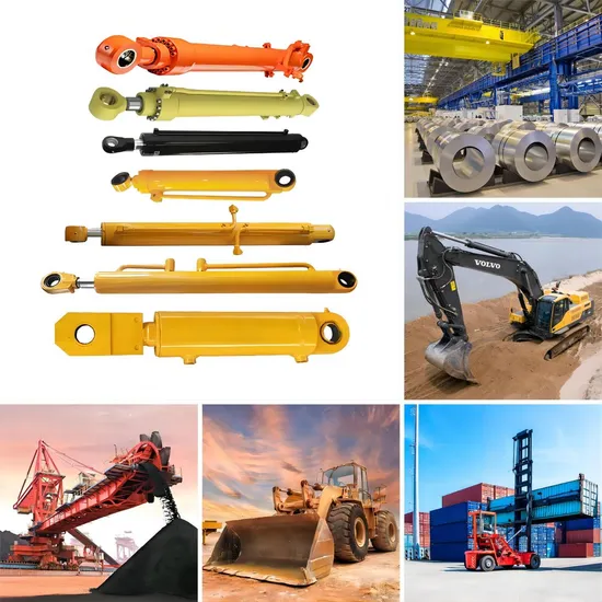 Componentes forjados personalizados OEM do cilindro hidráulico